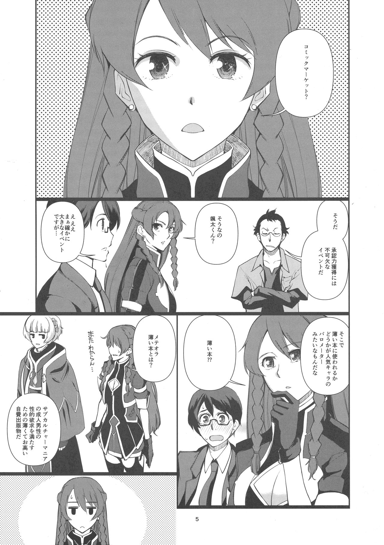 (C93) [Tougechaya (Touge Hiro)] Kaihen Shite Mima SHOW! (Re:CREATORS) page 5 full