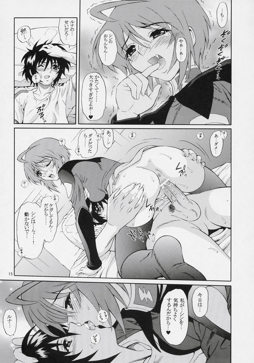 (C70) [GUST (Harukaze Soyogu)] Burning!! 03 (Gundam SEED DESTINY) page 14 full