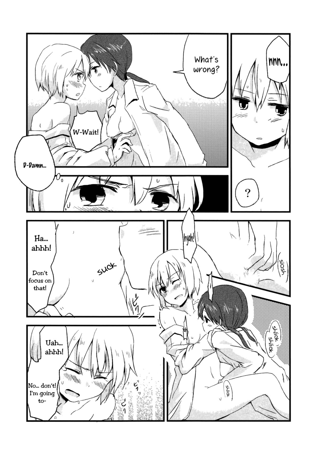 (C80) [Kurocan (Itsuki Kuro)] Hartmann2.5 Ame no Hi no XXX | XXX on a Rainy Day (Strike Witches) [English] [Yuri-ism] page 16 full