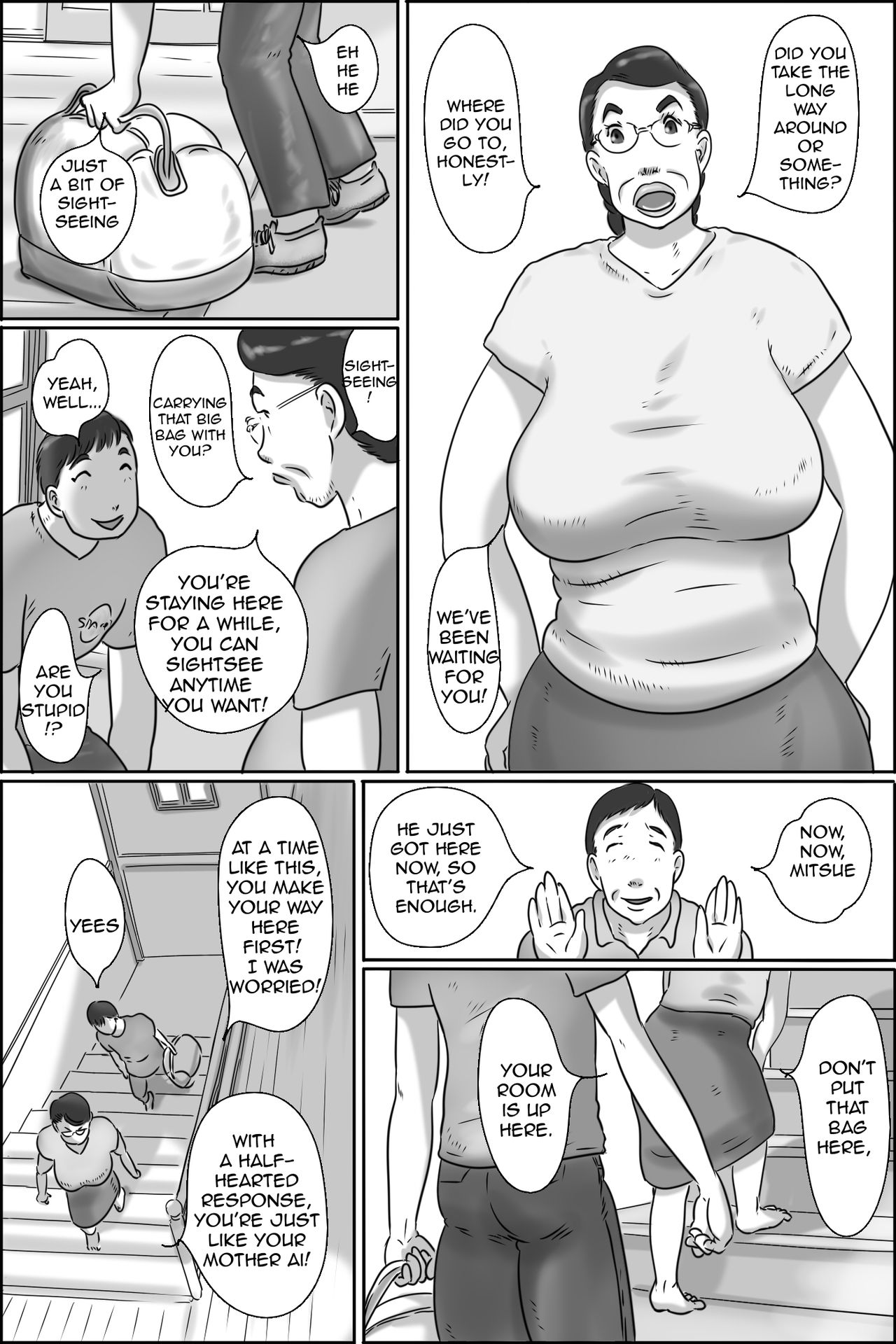 [Zenmai Kourogi] Shimura no Oba-chan | Aunt Shimura [English][Amoskandy] page 3 full