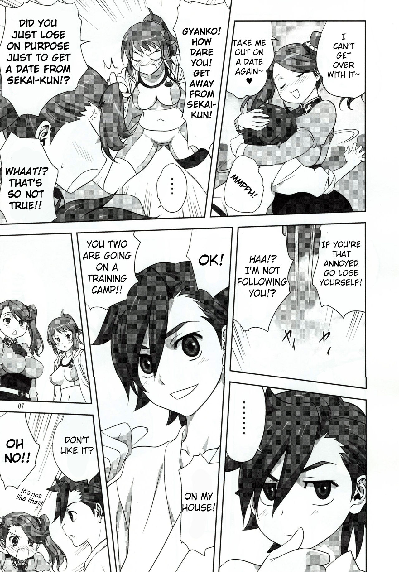 (C88) [Mitarashi Club (Mitarashi Kousei)] Try Fight! (Gundam Build Fighters Try) [English] [obsoletezero] page 7 full