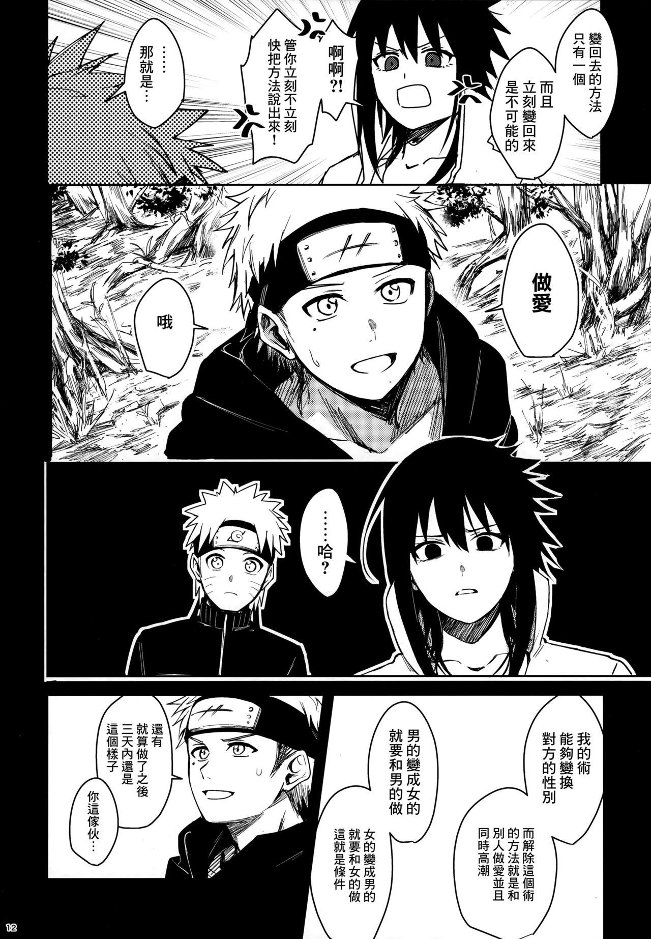 (C97) [Beberoncino Sei (Betty)] Datte Ore-tachi Tomodachi daro (Naruto) [Chinese] [Angiris Council漢化组] page 11 full