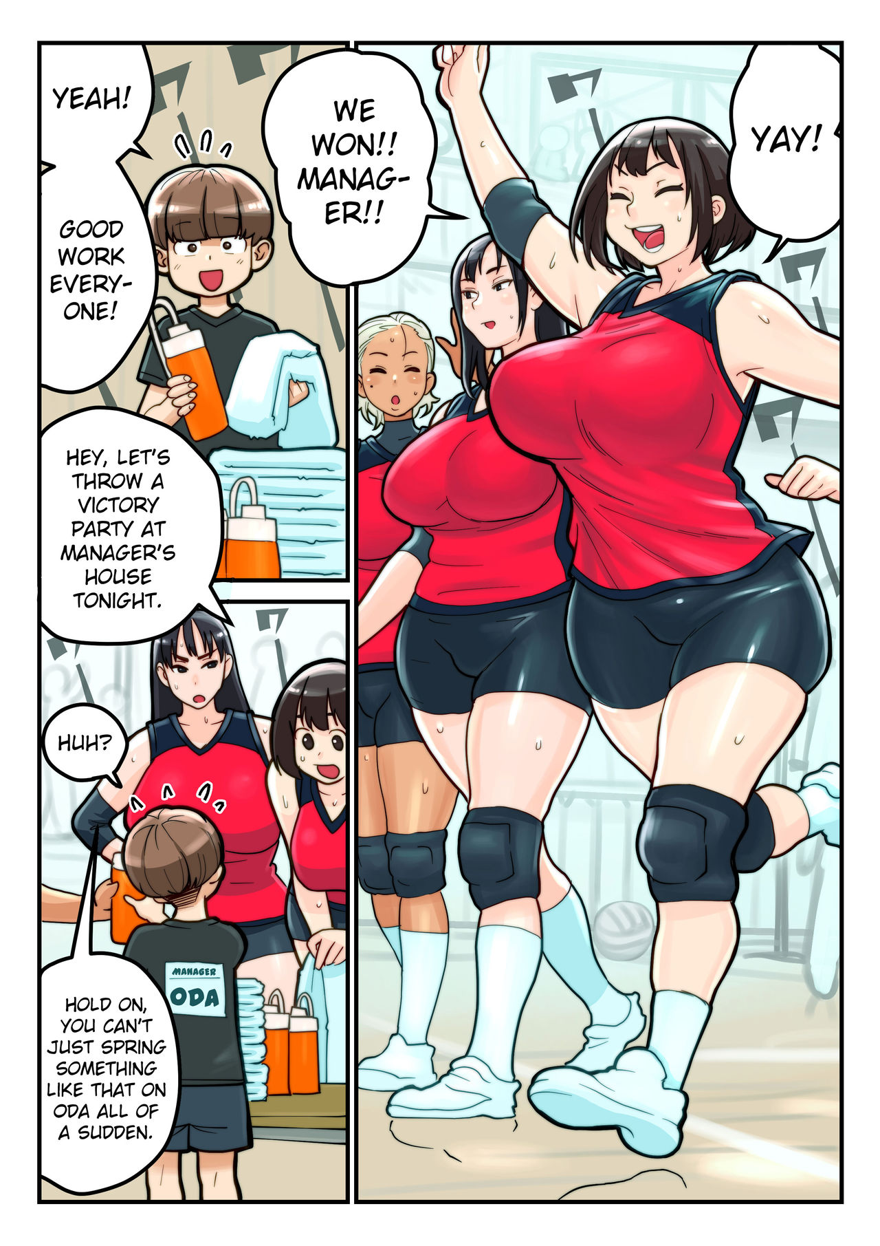 [Kakuzatou] Volley-bu to Manager Oda | The Volleyball Club and Manager Oda [English] [qwerty123qwerty] page 1 full