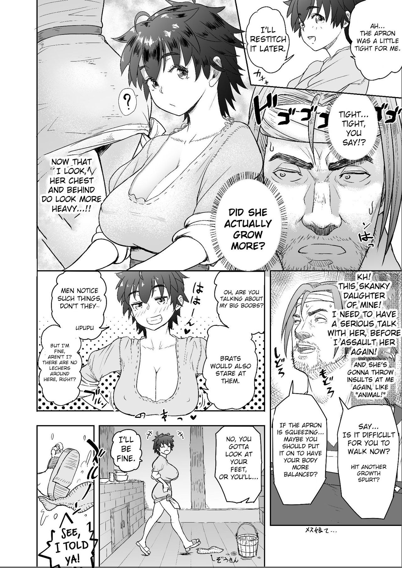 [Mandrill (Arimura Ario)] Datte Otoko wa Kedamono da mono! Dai 1.1-wa Yappari Gaman Dekinai Chichi no Juu Yoku [English] [CrowKarasu] page 8 full