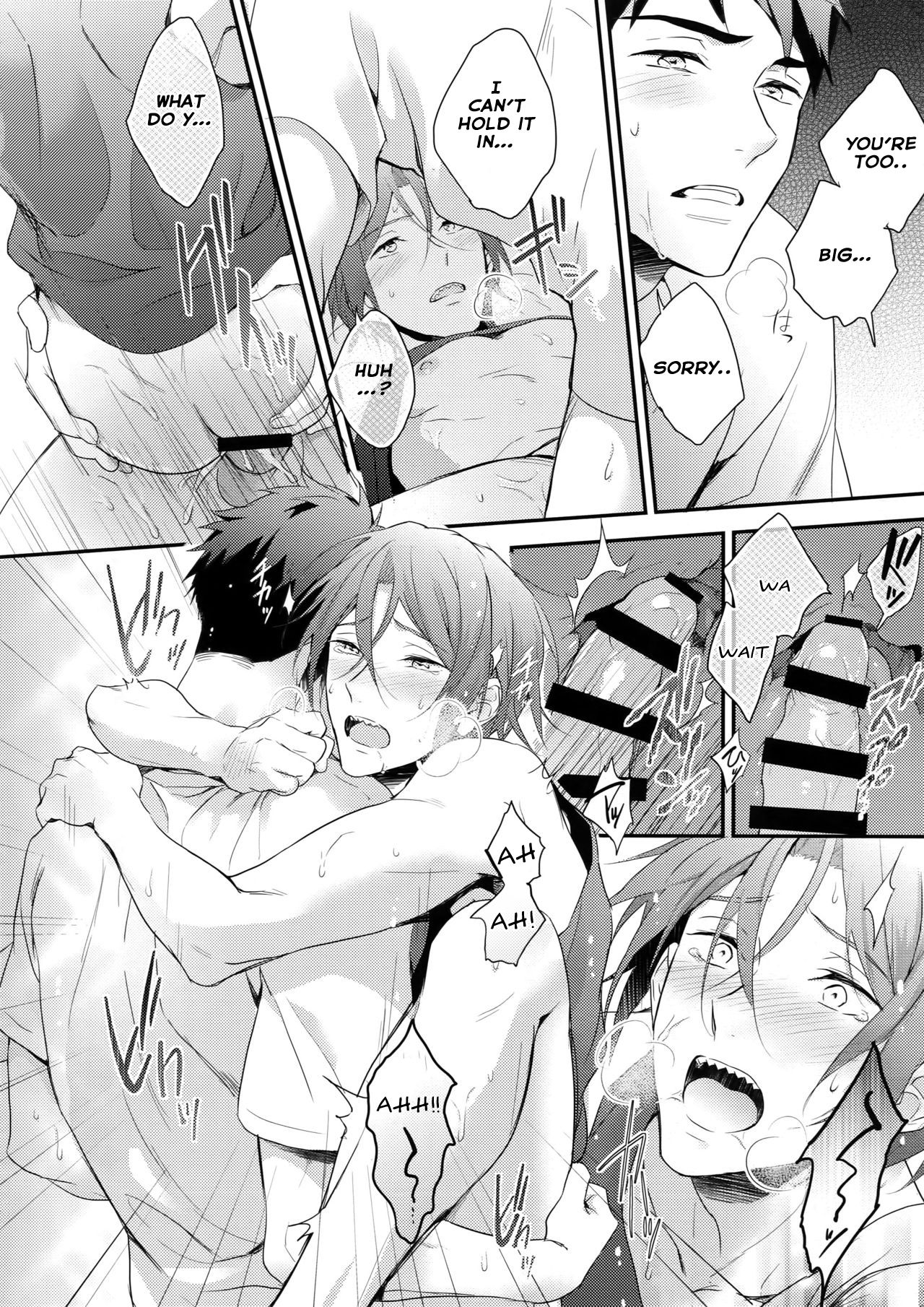 (C90) [PureSlider. (Matsuo)] Matsuoka Rin no Hajimete Zenbu. | Rin Matsuoka's First Everything (Free!) [English] [Nemu] page 29 full