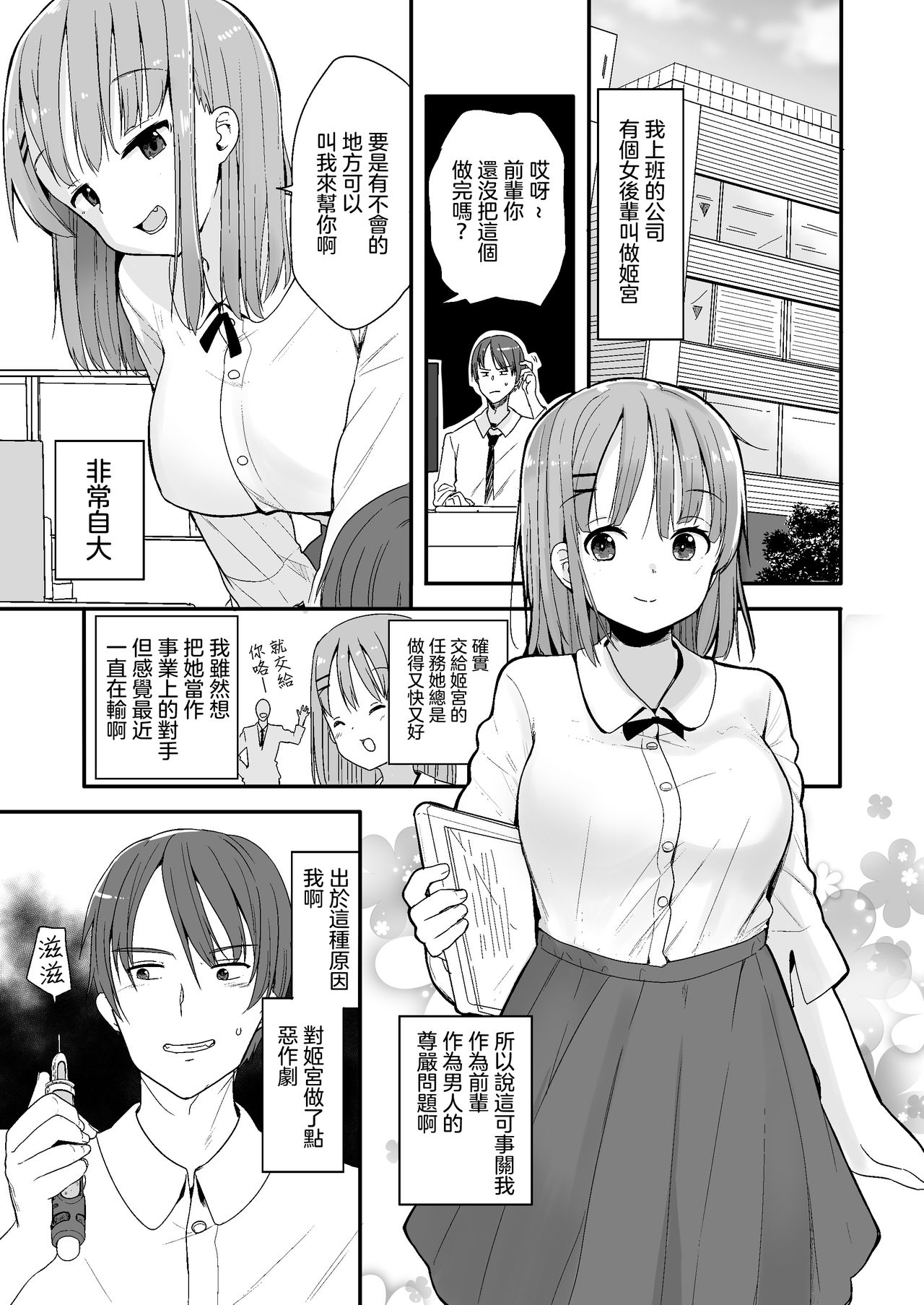 [Fuyuno Mikan] Namaiki na Kouhai ni Chiisaku Natte Itazurao [Chinese] [沒有漢化]  (Ongoing) page 2 full