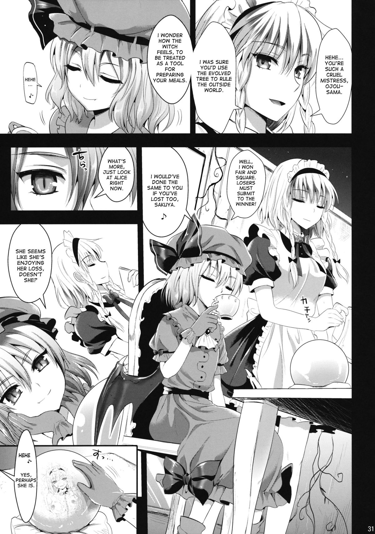 (C84) [YURIRU-RARIKA (Kojima Saya, Lazu)] R Shoku 2C -Toraware Alice- (Touhou Project) [English] [desudesu] page 29 full