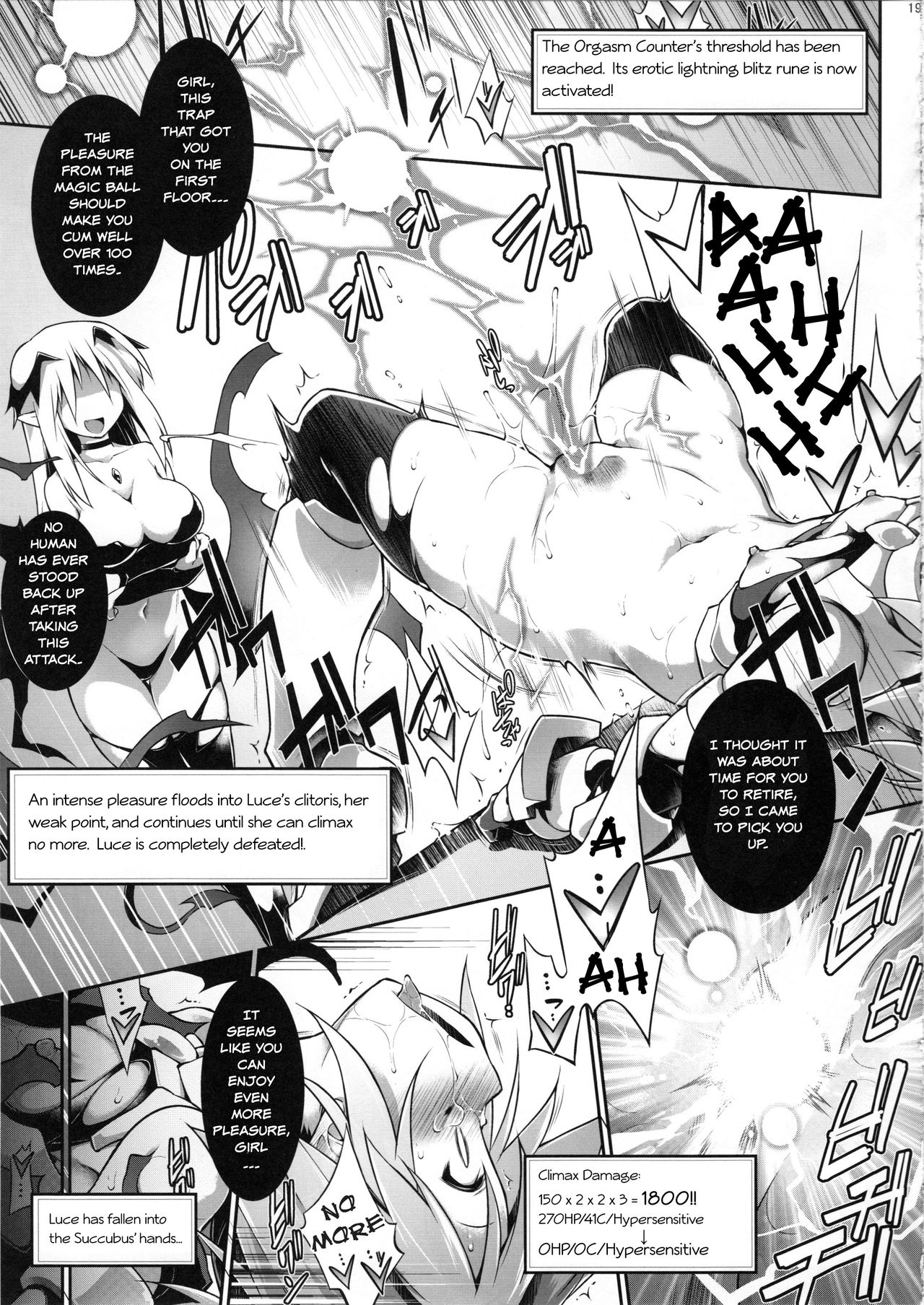 (C90) [Tomoshibiya Koubou (Tomoshibi Hidekazu)] Luce no Ero Trap Dungeon [English] [Szayedt] page 19 full