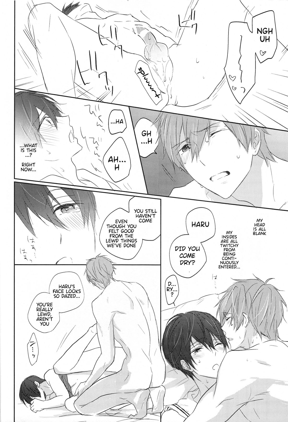 (Renai Endorphin 2) [Sneeeze (Kubu)] Cheer Haru-chan no Yuutsu | The Melancholy of Cheerleader Haru-chan (Free!) [English] {Anneioux} page 19 full