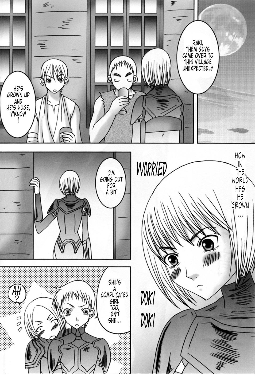 (C74) [Otome no Eden (MIYU)] Koyoi no Utage | Tonight's Feast (Claymore) [English] [Tonigobe] page 3 full