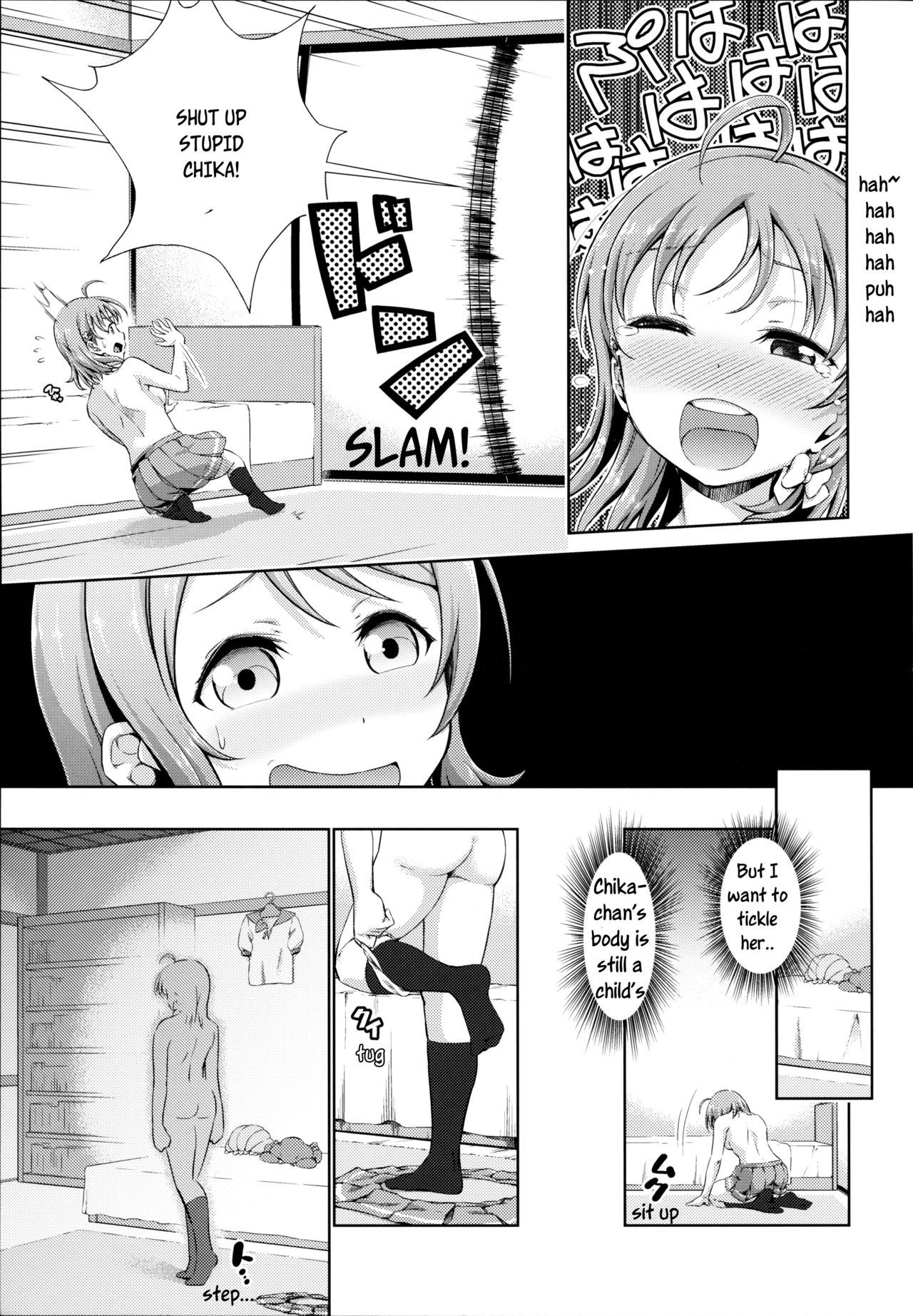 (C91) [Doku Tonkotsu Niku Dorei (Tanohito)] Chika-chan no Karada de Onanie o Shite Miyousoro (Love Live! Sunshine!!) [English] [Sensualaoi] page 10 full