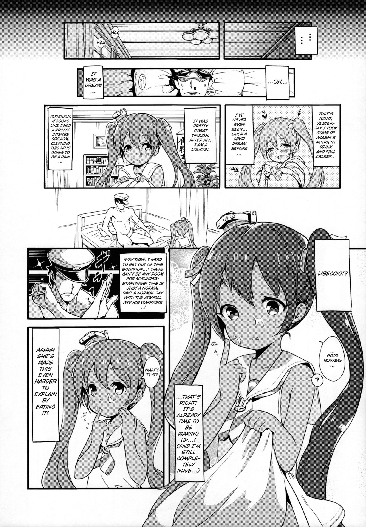 (C89) [Bannoutumayoujiire (Bitou)] Libeccio no Momojiri Dolce | Libeccio's Peach Shaped Butt (Kantai Collection -KanColle-) [English] {Doujins.com} page 8 full