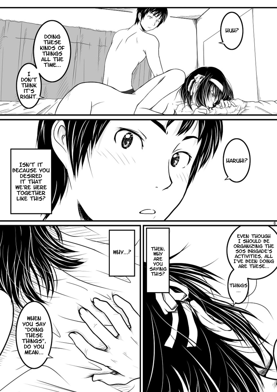 (COMIC1☆2) [Mousou Kai no Juunin wa Ikiteiru. (Kan Danchi)] Fureai | Contact (The Melancholy of Haruhi Suzumiya) [English] =Red Vodka+Someone1001= page 5 full