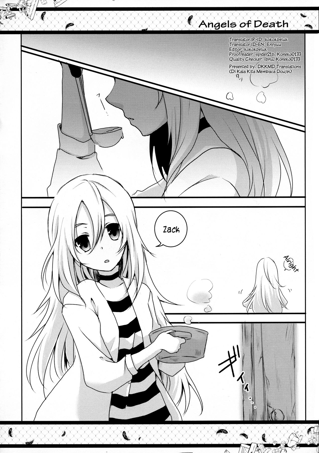 (C95) [Sasa Chaya (Sasa Sakuno)] HAPPY END (Satsuriku no Tenshi) [English] [DKKMD Translations] page 4 full