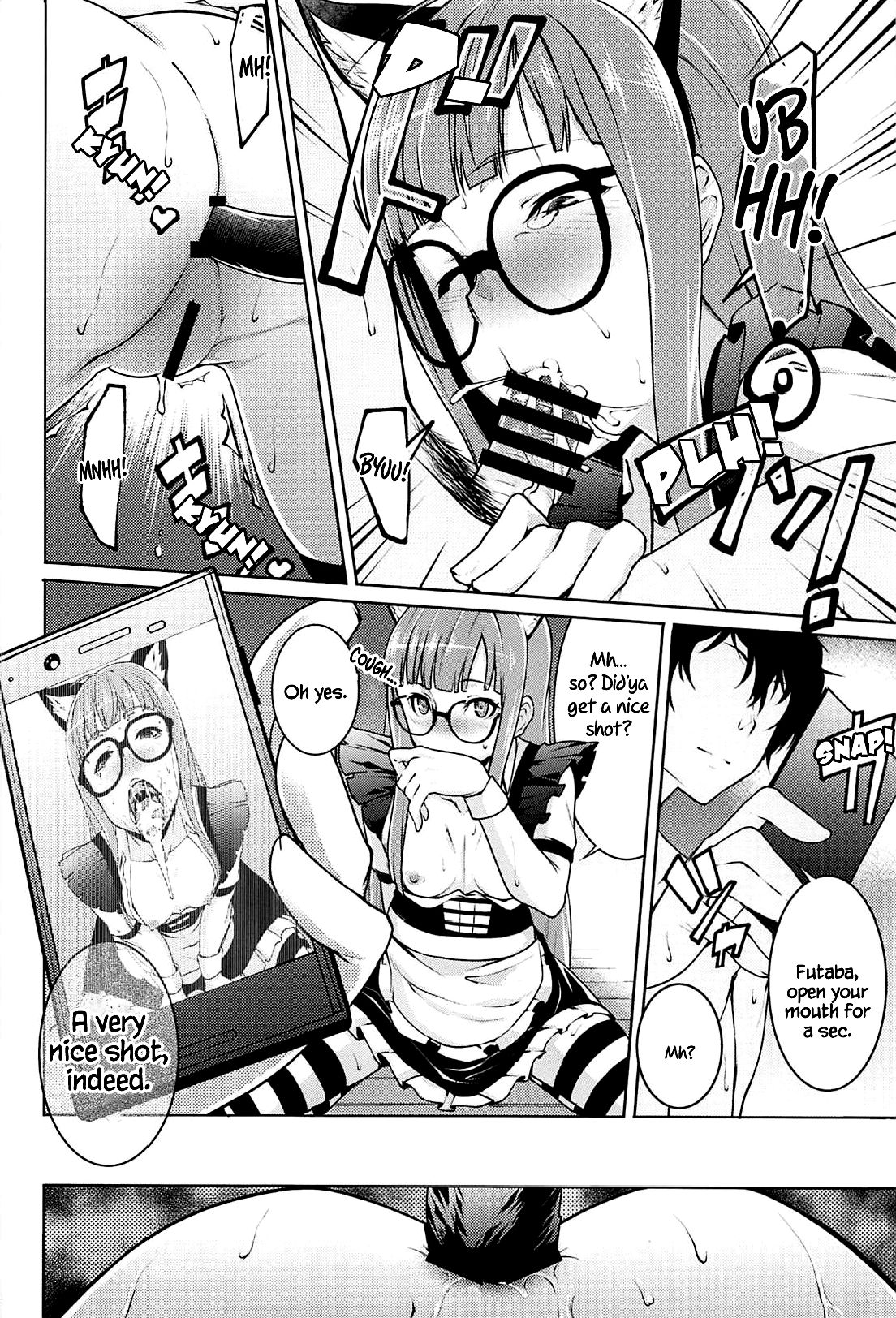 (C94) [Shiroi Yami (k-you)] Nekomimi Maid Futaba no Hon | A Nekomimi Maid Futaba Book (Persona 5) [English] [Chastity Dreamer Schmö] page 13 full