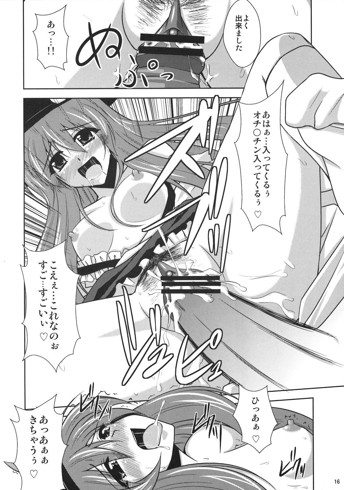 (C74) [Dokomademo Aoi Sora ni Ukabu Niku (Nikusoukyuu)] Mousou Uchouten!! (Touhou Project) page 16 full