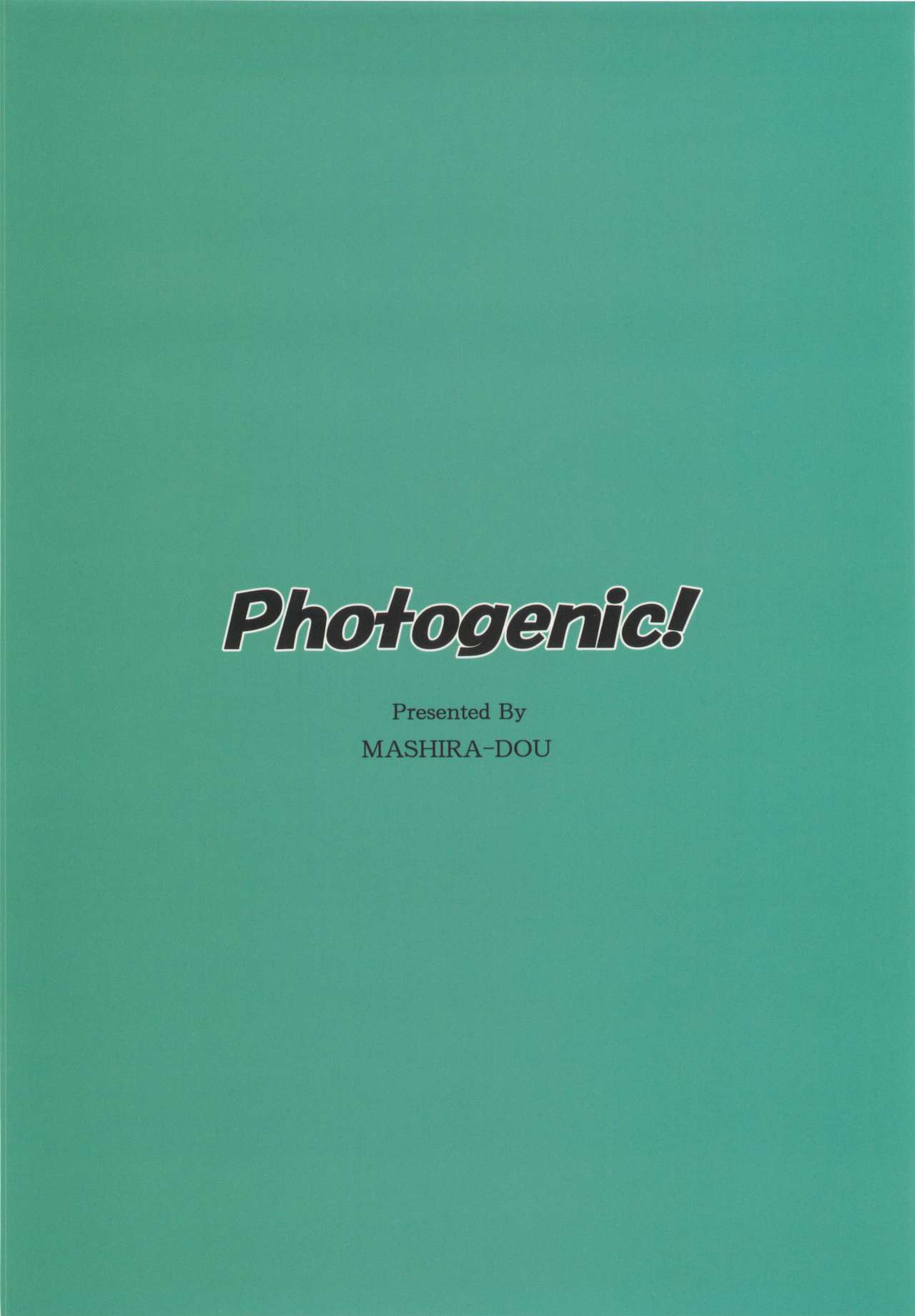 (C96) [MASHIRA-DOU (Mashiraga Aki)] Photogenic! page 26 full