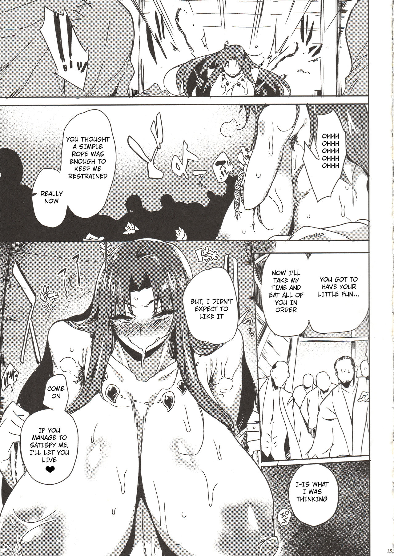 (C90) [Puppukupu (Kawaisaw)] Hitokuiyama no Haramigami-sama [English] [PHILO] page 14 full