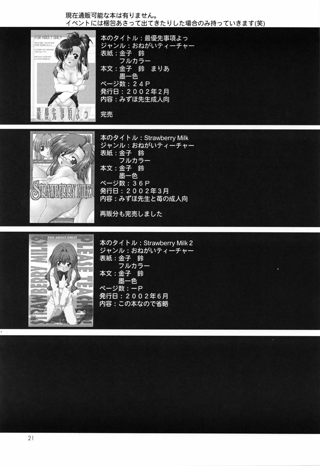 [Otoko No Roman (Kaneko Rin)] STRAWBERRY MILK 2 (Onegai Teacher) page 20 full