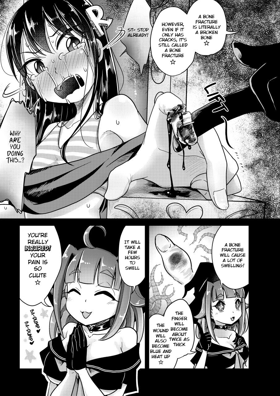 [Dennou Chocolate (AwA)] Ryona zukan ~ yubi seme gankyuu seme ~ [English] [PervyLyra] [Digital] page 9 full