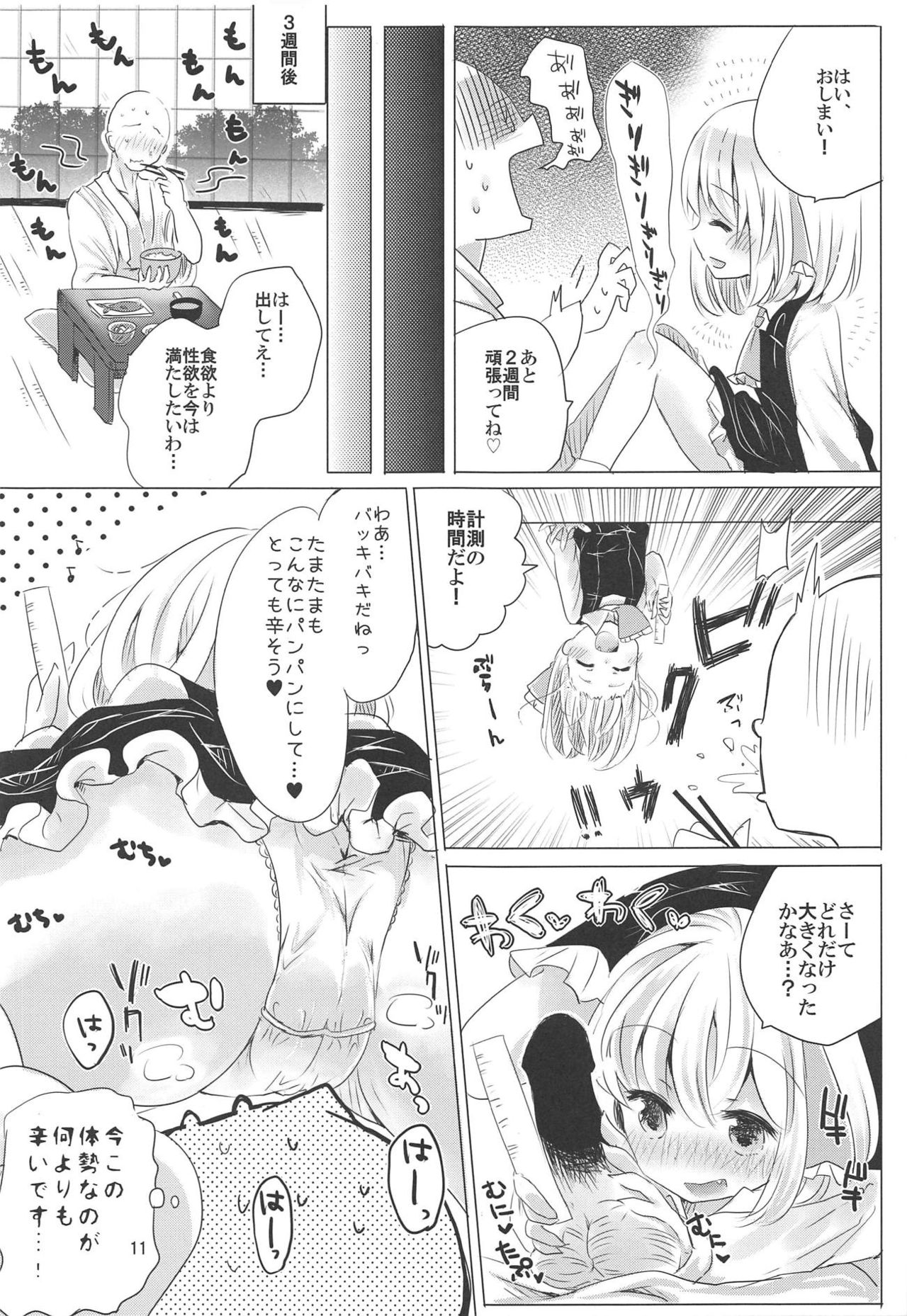 (C95) [Momonashi Potato (Momonashi Potato)] 1-kagetsukan, Dasu no Kinshi! (Touhou Project) page 10 full