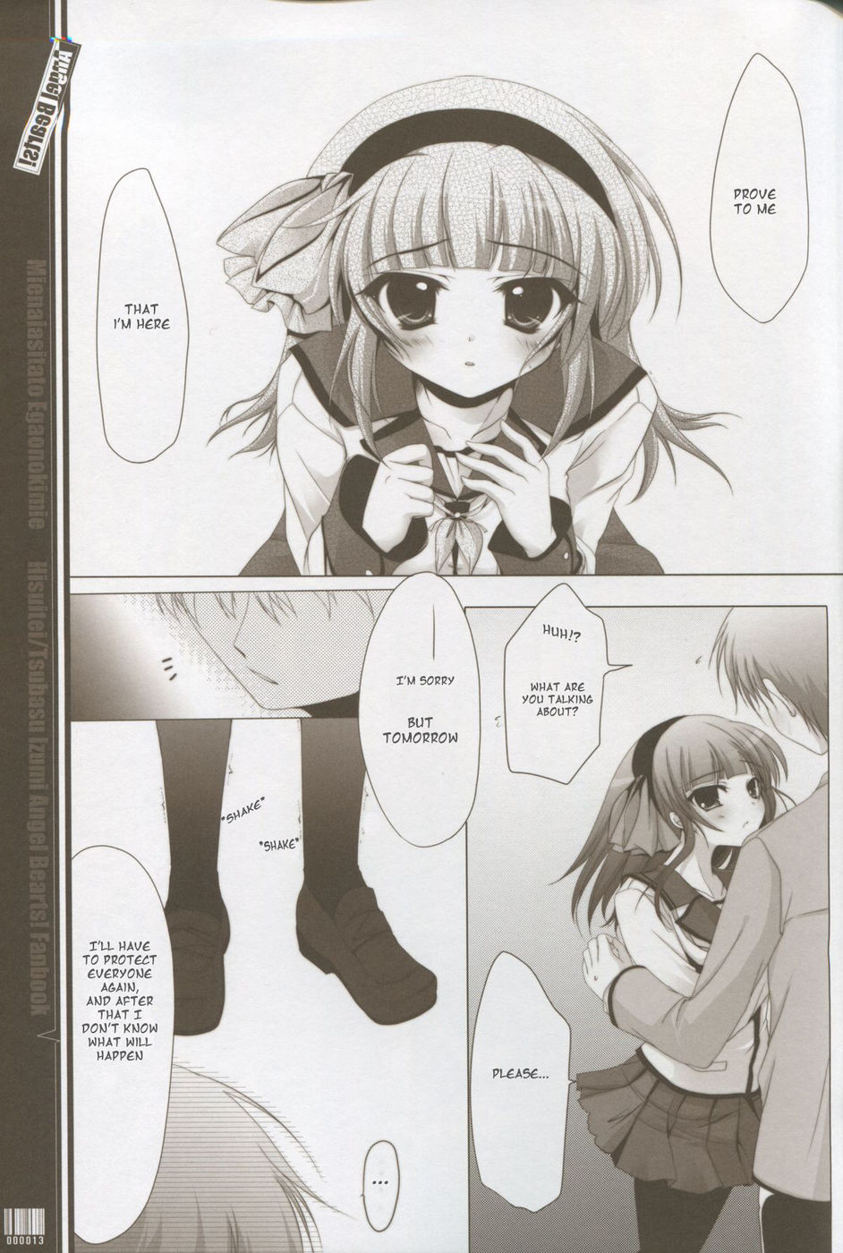 (C78) [Hisuitei (Izumi Tsubasu)] Mienai ashita to egao no kimi e (Angel Beats!) [English] [frogstat] page 12 full