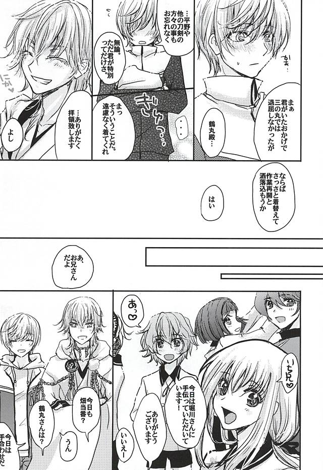 (Hyattou Ryouran ~Kimi no Heart o Shirahadori~) [Milk Caramel (Kinomiya)] Sore wa Himitsu Desu. (Touken Ranbu) page 8 full