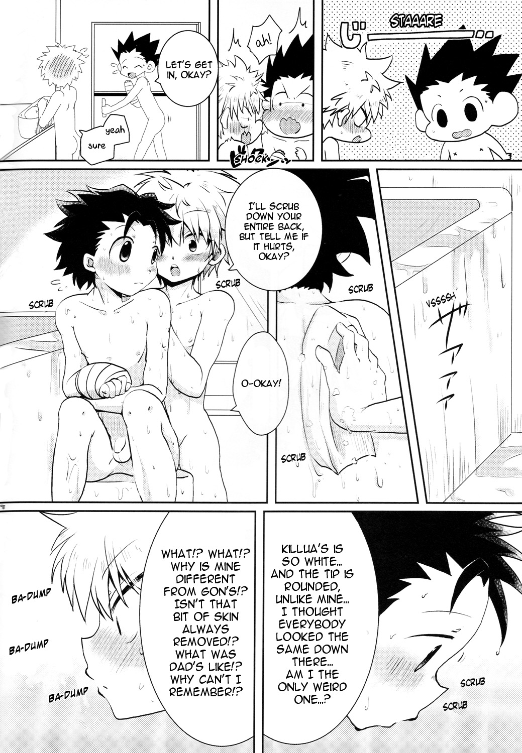 (Shota Scratch 24) [MiUMiU (Amin)] Sei Kurabe!! | Comparing Sex!! (Hunter x Hunter) [English] [HXH-Doujinshilivejournal] page 7 full