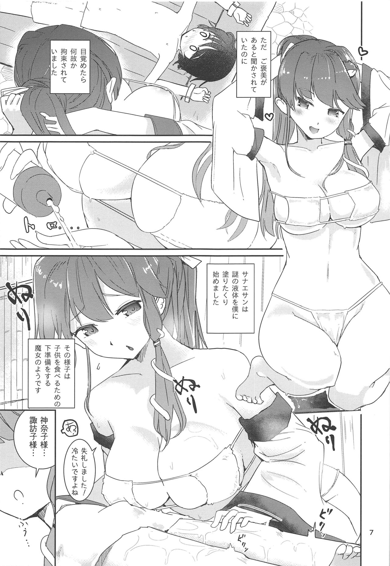 (Moriya Jinja Reitaisai 9) [Honoji (Puuakachan)] Sanae-shiki Shasei Kanri Initiation 2 (Touhou Project) page 8 full