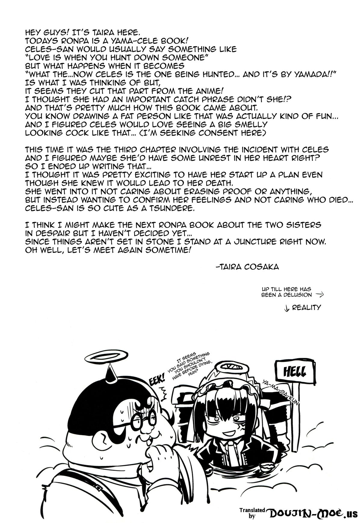 (COMIC1☆8) [Hirusuta (Taira Kosaka)] Mata Raisei de Aimashou. | Let's Meet Again in the Afterlife. (Danganronpa) [English] {doujin-moe.us} page 22 full