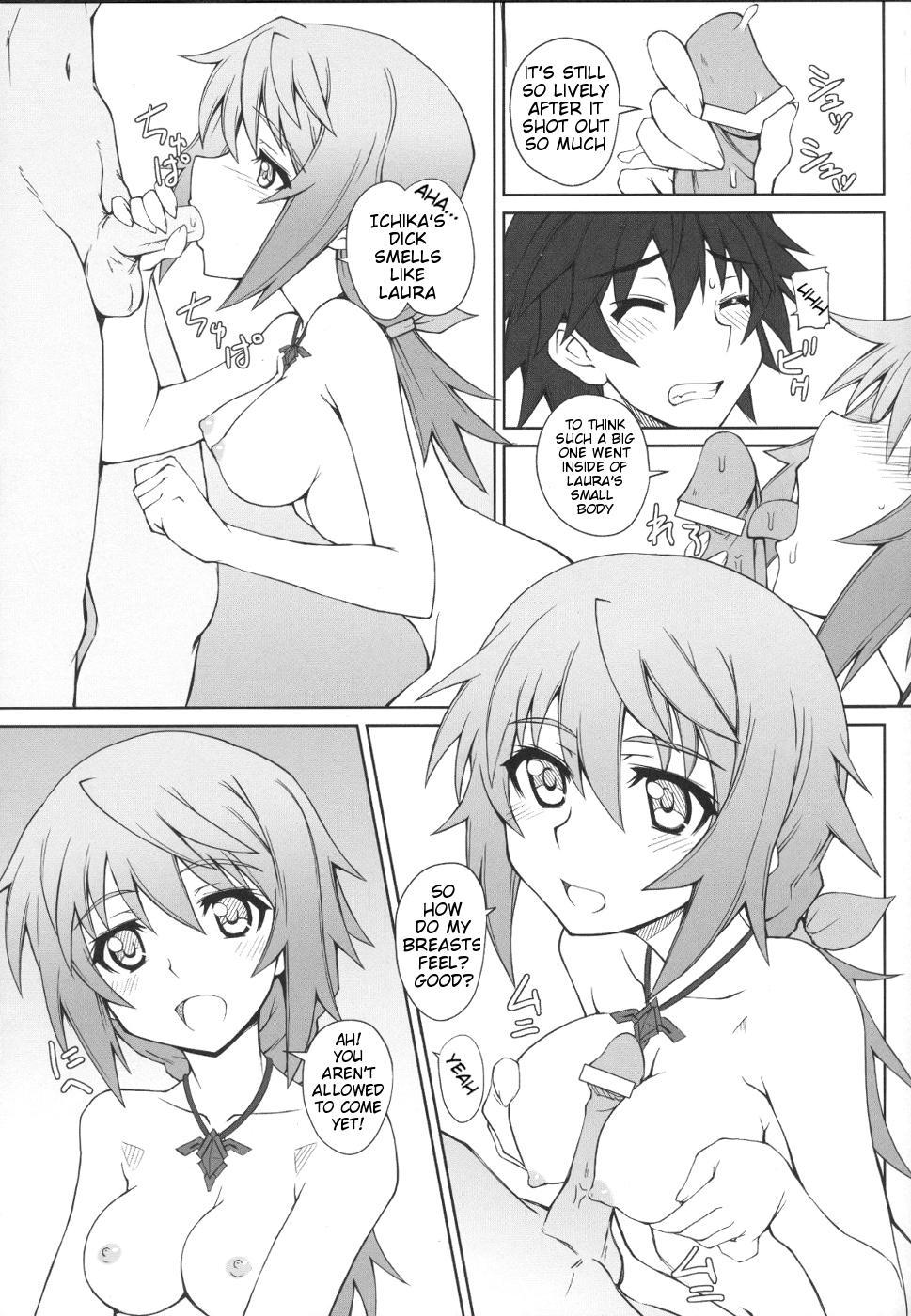 (COMIC1☆5) [i.r.o.Zi (Mutsuki Ginji, Aoi Shinji)] LOVE&3PEACE (IS <Infinite Stratos>) [English] [Kibitou4Life] page 18 full