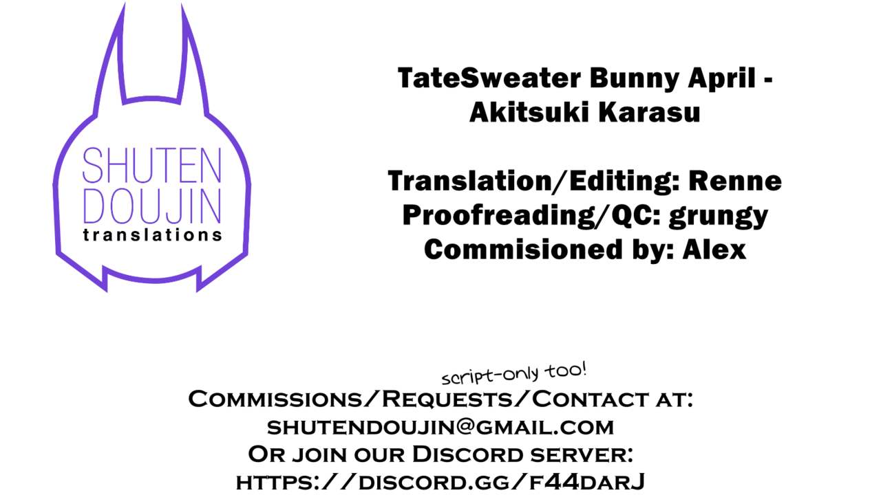 [Kuroshiro Desire (Akitsuki Karasu)] TateSweater Bunny April (Fate/Grand Order) [English] [SDTLs] [Digital] page 26 full