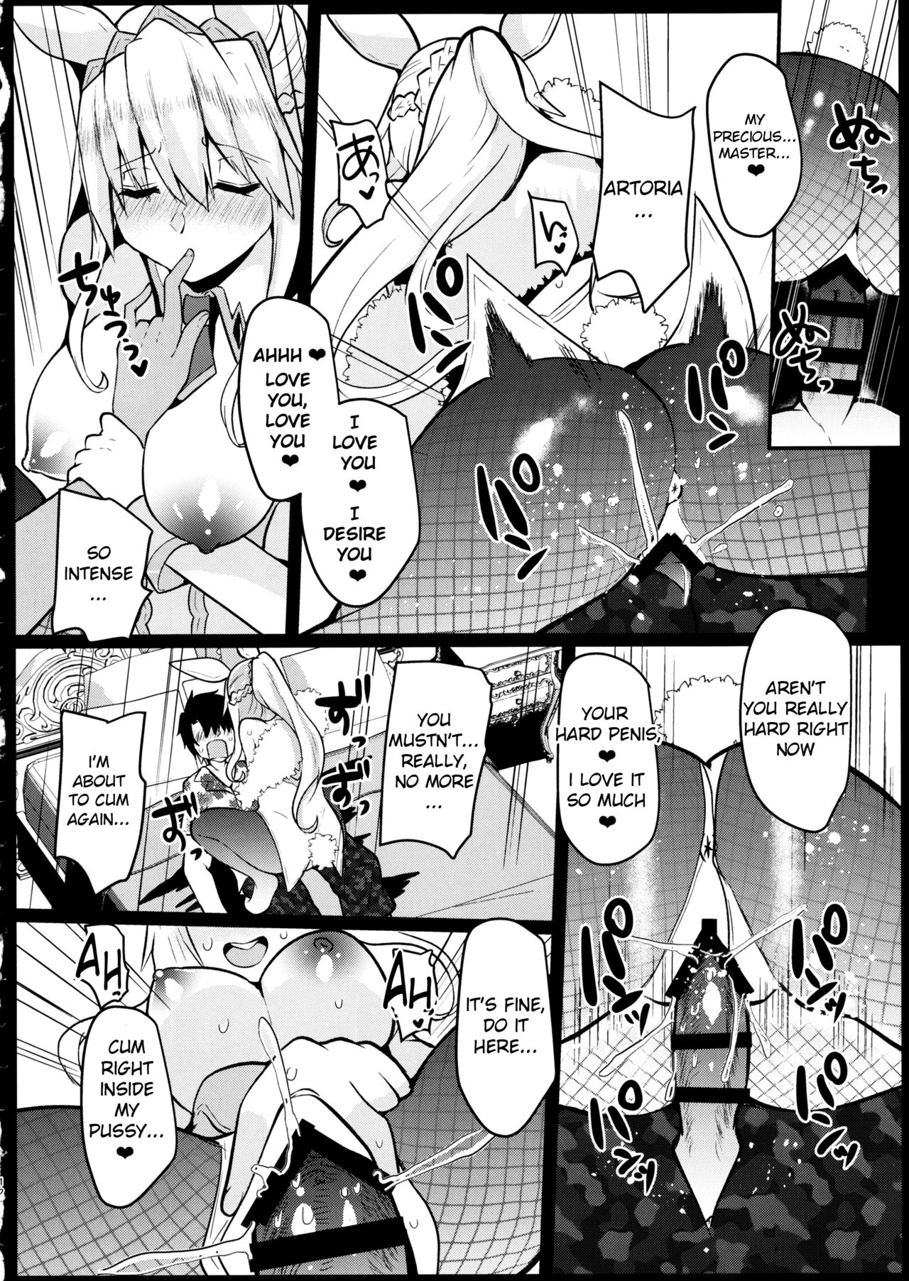 (C97) [Kuusou Monochrome (Abi)] Bunny ni Natta Artoria wa Seiyoku ga Sugoi (Fate/Grand Order) [English] [F.F.F.S.] page 11 full