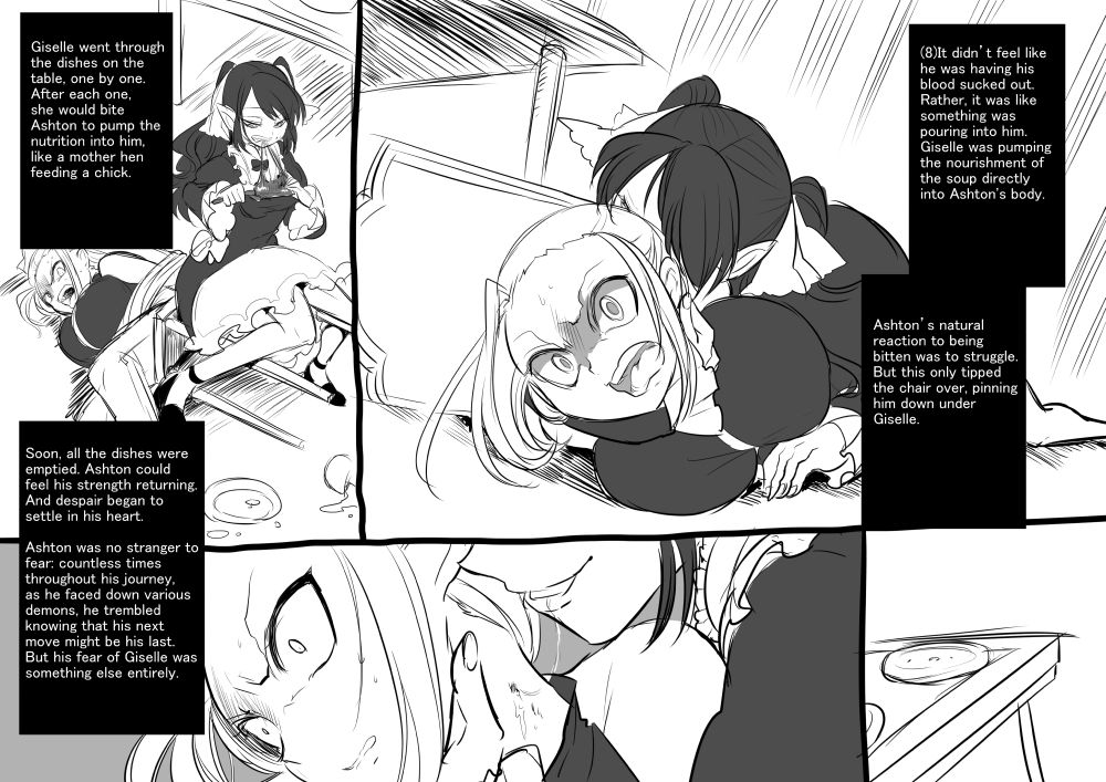 [Kouji] Bishoujo Vampire ni Bonyuu Drink Bar ni Sareru Hanashi | Turned into a Breast Milk Fountain by a Beautiful Vampire [English] [Limonchik11] page 11 full