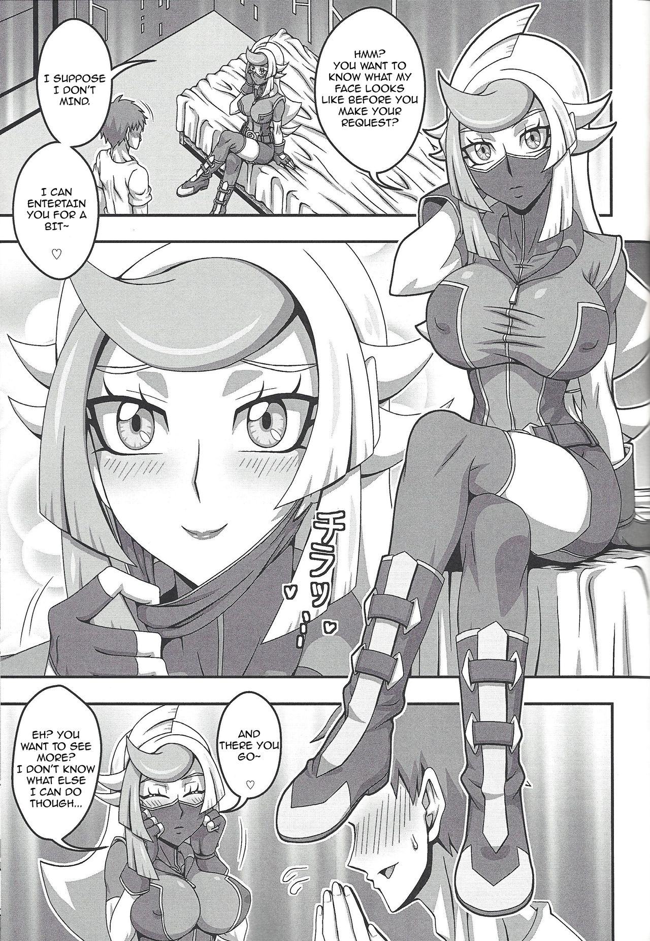 (Chou Ore no Turn 2018) [Namanama Land (Namari)] Nazo no Bijo to Asobimasho (Yu-Gi-Oh! VRAINS) [English] [PhantomsJoker] page 2 full