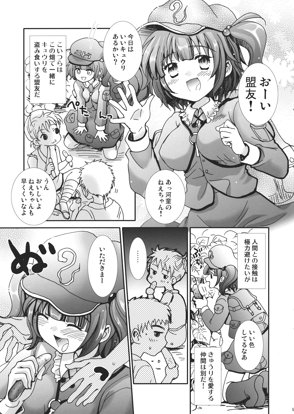 (C80) [Mikazuki Ondo] Nitori Hokaku Sakusen (Touhou Project) page 5 full