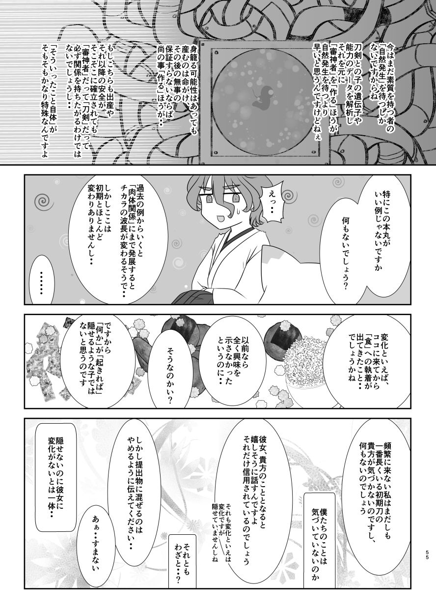 [Funyuhanyounyaran (Ponyuzu)] 微睡みの夢 (Touken Ranbu) [Digital] page 54 full