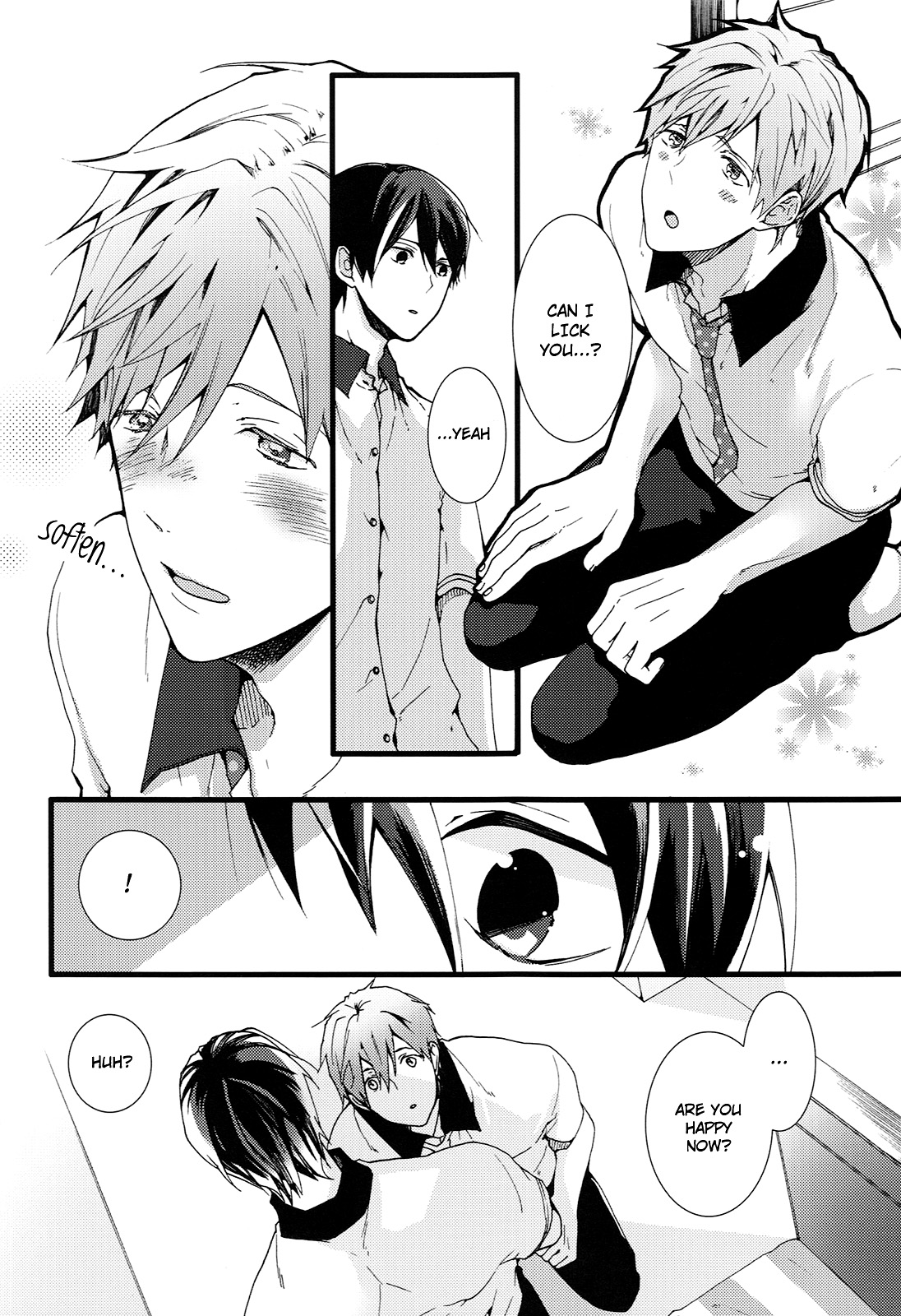 (Renai Jiyuugata! entry2) [BALL:S (Som)] Okuchi ga Warui yo Haruka-kun! | You Have a Bad Mouth, Haruka-kun! (Free!) [English] [Holy Mackerel] page 9 full