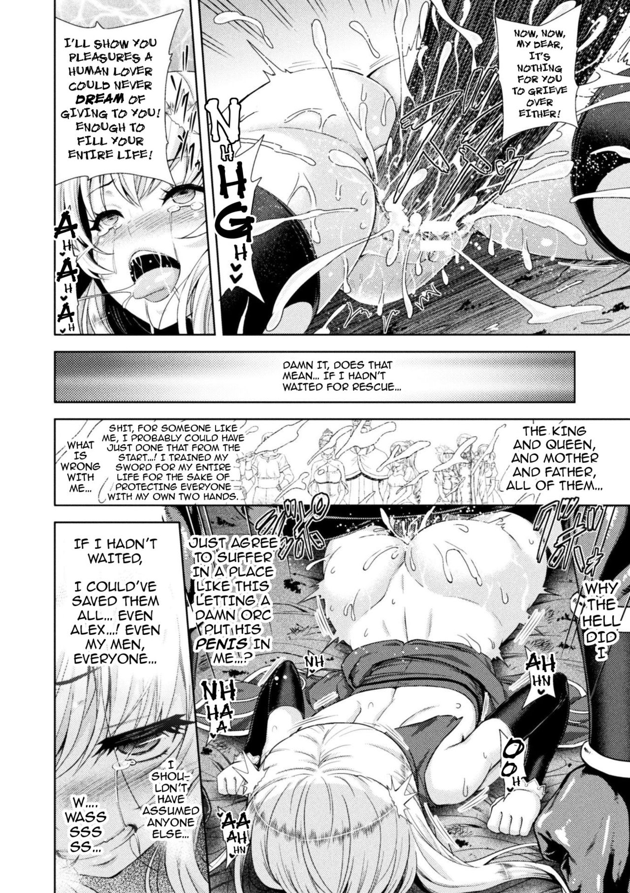 [Yamada Gogogo] Erona ~Orc no Inmon ni Okasareta Onna Kishi no Matsuro~ | Erona ~The Fall of a Beautiful Knight Cursed with the Lewd Mark of an Orc~ Ch. 1-3 [English] {darknight} page 42 full