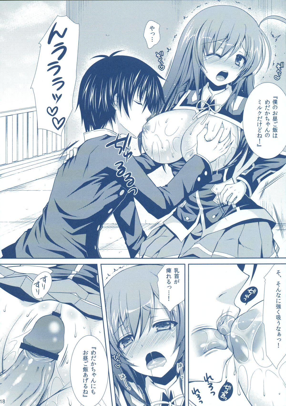 (C82) [Sugar*Berry*Syrup (Kuroe)] Medaka-chan Sakunyuu 3 ~ Kumagawa-kun no Seidorei (Koibito) ni Naru Hon ~ (Medaka Box) page 17 full