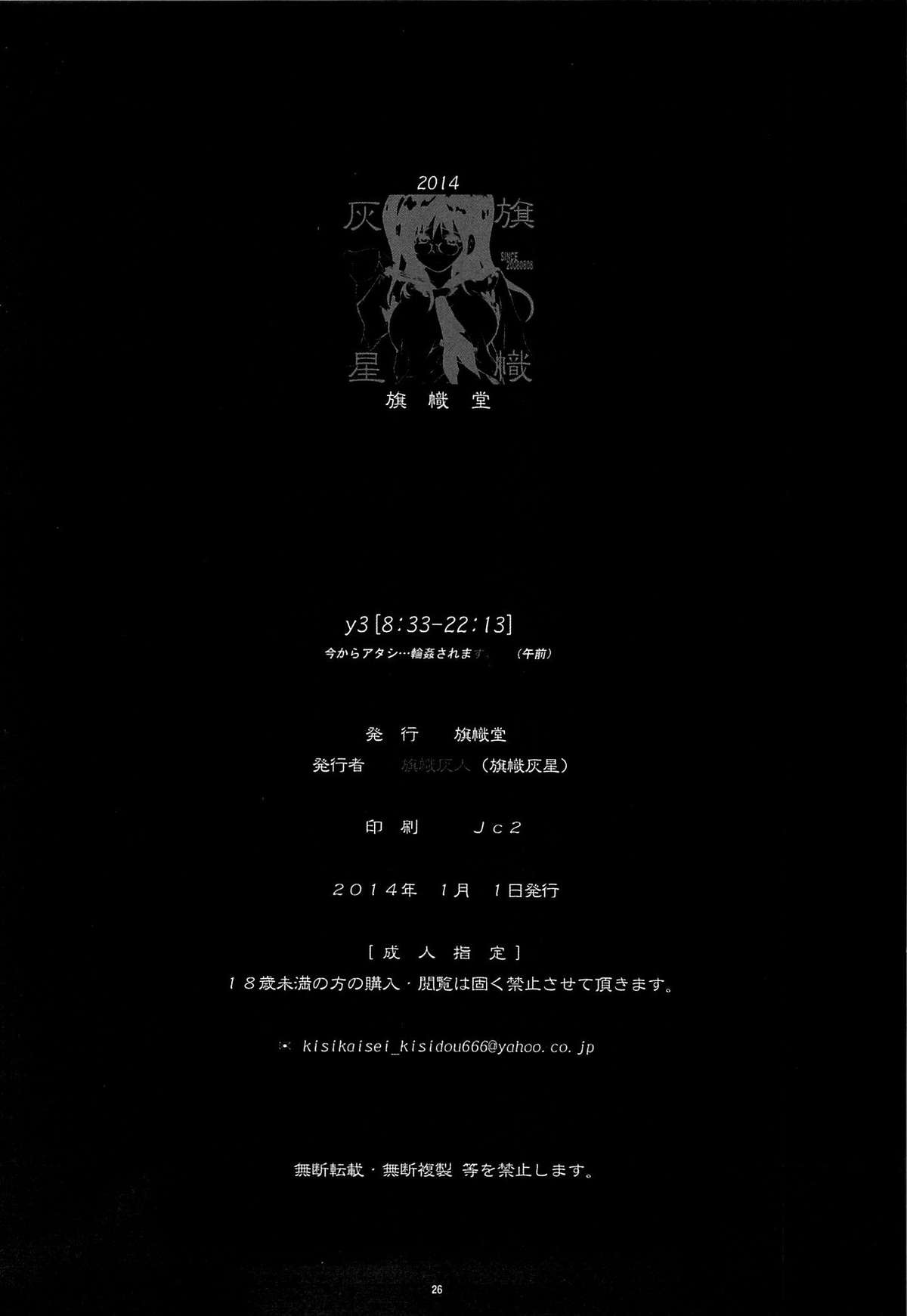 (C85) [Kisidou (Kishi Kasei)] y3[8：33-22：13] Ima Kara Atashi...Rinkan saremasu. (Gozen) page 29 full