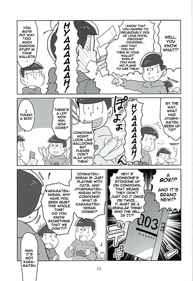 (6tsugo no Tamashii Forever) [OK-2 (Shiriana Doriru)] Uchi no Jinan wa Doutee Hishojo (Osomatsu-san) [English] [Rapinii] page 9 full