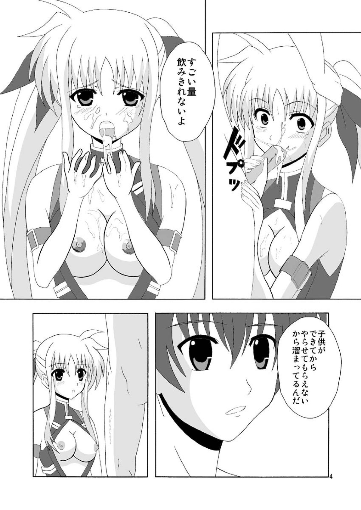 [MagicalFlight (Juujou Tatami)] Fate de Fudeoroshi (Mahou Shoujo Lyrical Nanoha) [Digital] page 4 full