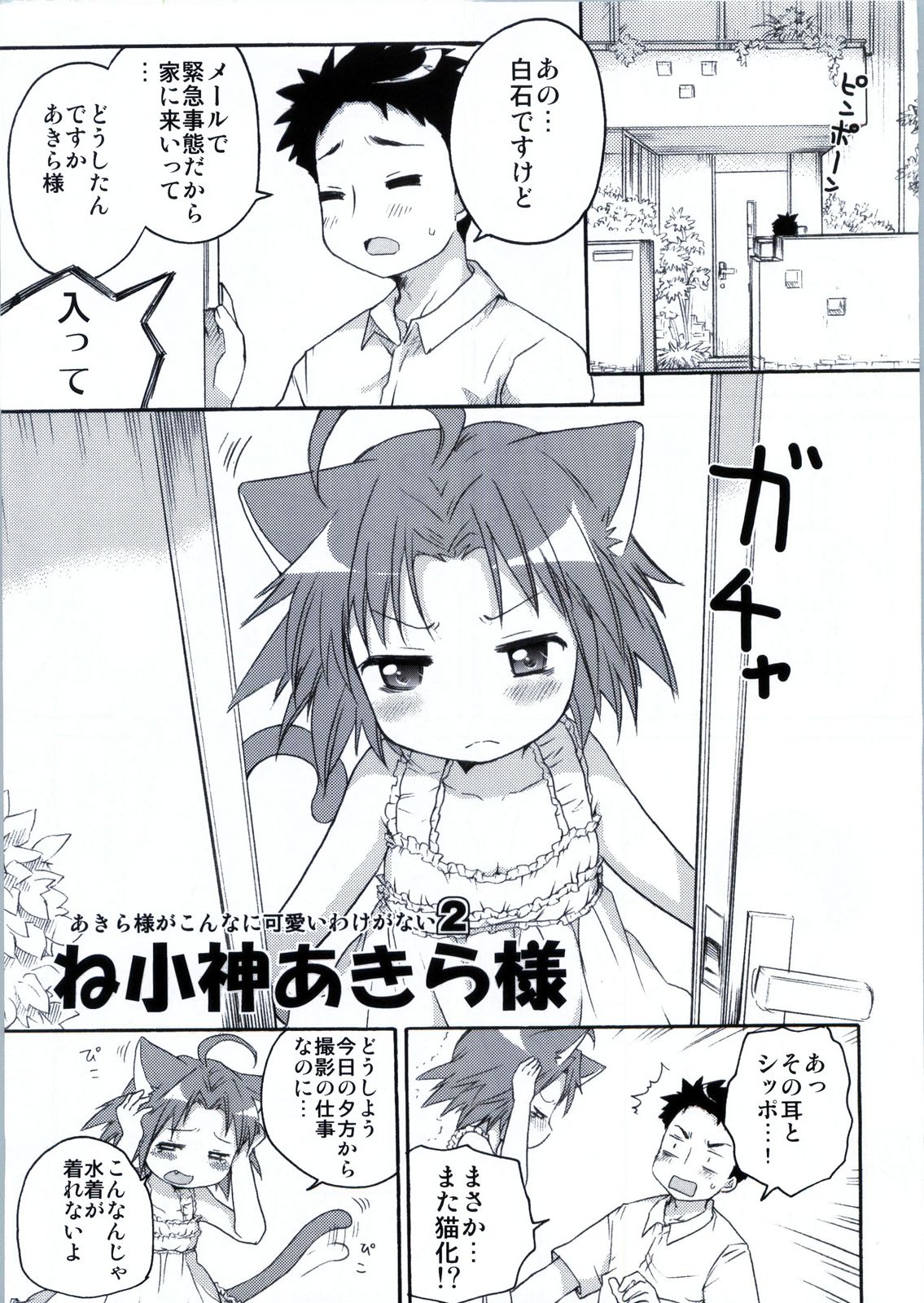 (C78) [Aichiko (ubizo)] Nekogami Akira-sama to Issho. (Lucky Star) page 6 full