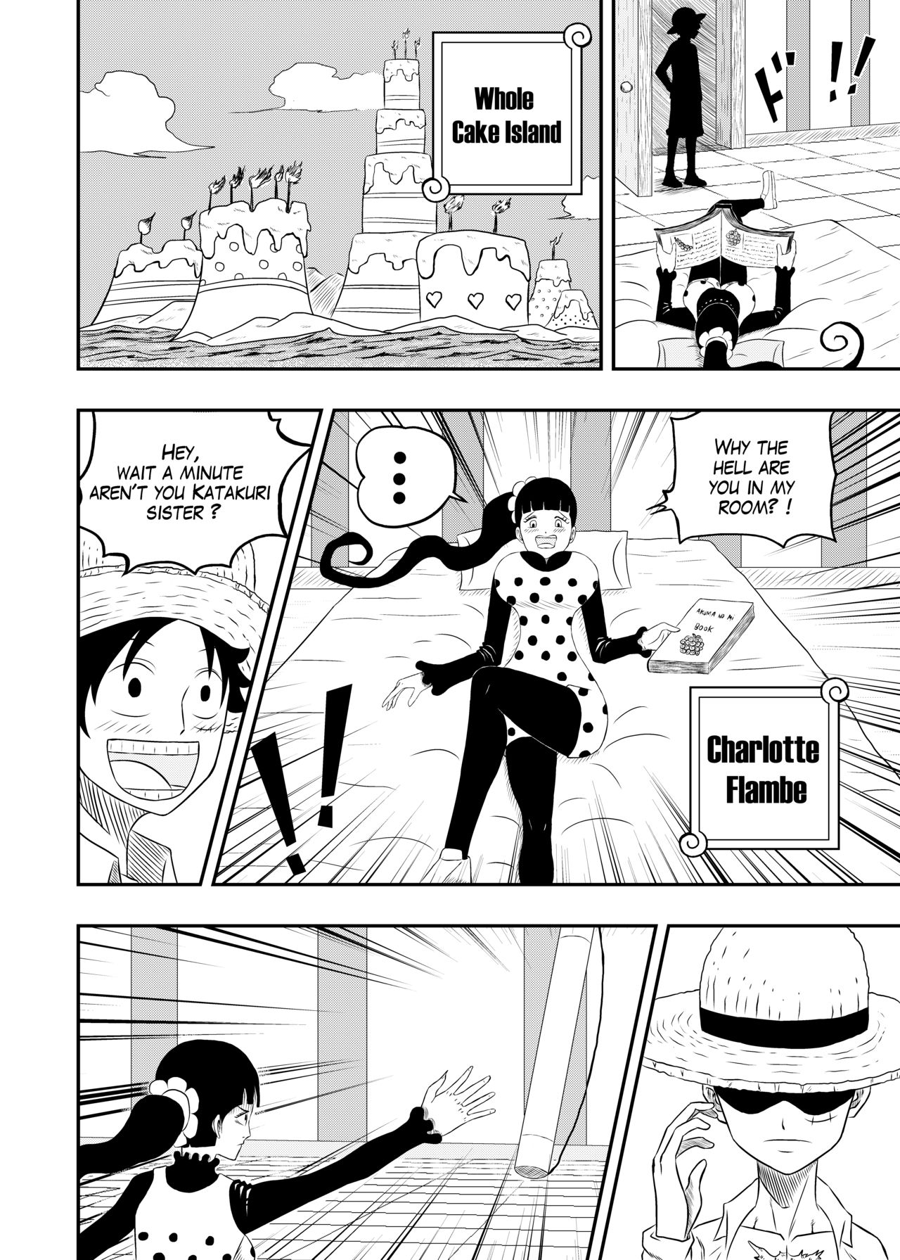 [Tiger-Ki] Charlotte Flampe x Luffy (One Piece) page 1 full