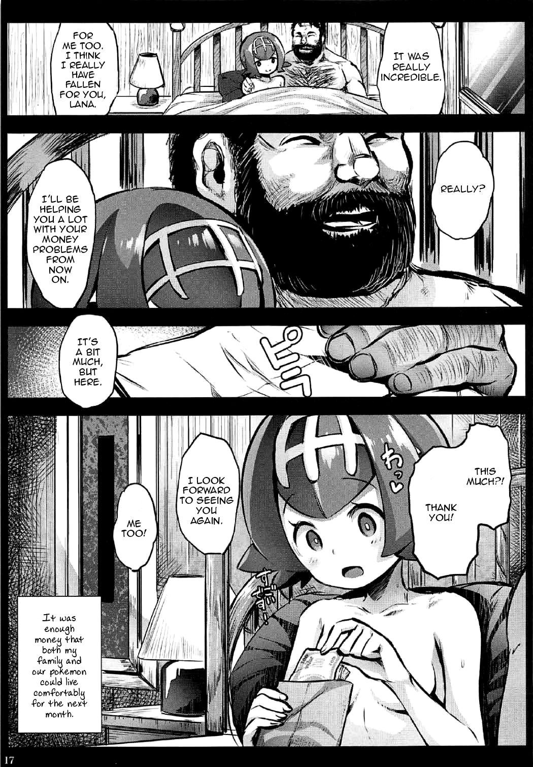 [Kowareta Radio (Herokey)] Kazoku no Seikatsuhi wa Suiren ga Kasegimasu...! -Alola Enkou Nakadashi Dai Shiren- (Pokémon Sun and Moon) [English] [Zero Translations] page 16 full