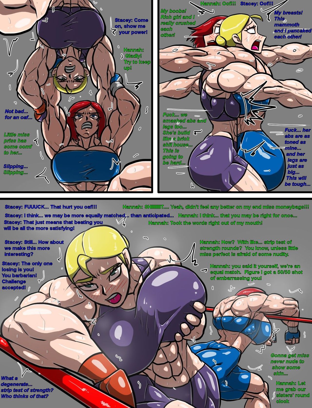 [Allesey] Boxing Girls Katie vs. Liz Rounds 1-4 (English) Plus Bonus Sisters Round page 82 full