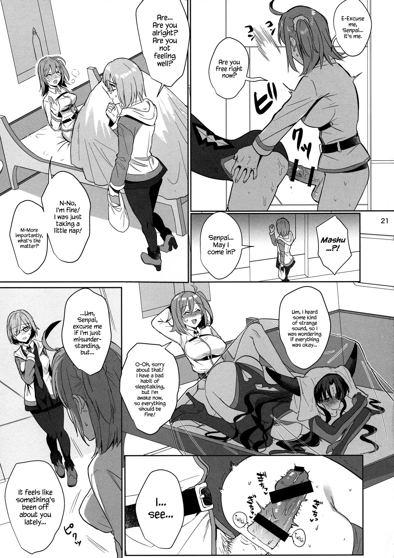 (CT31) [AMR (Ame Arare)] Zettai Fukujuu Dosukebe Futanari Chinpo Beast (Fate/Grand Order) [English] {Hennojin} page 21 full