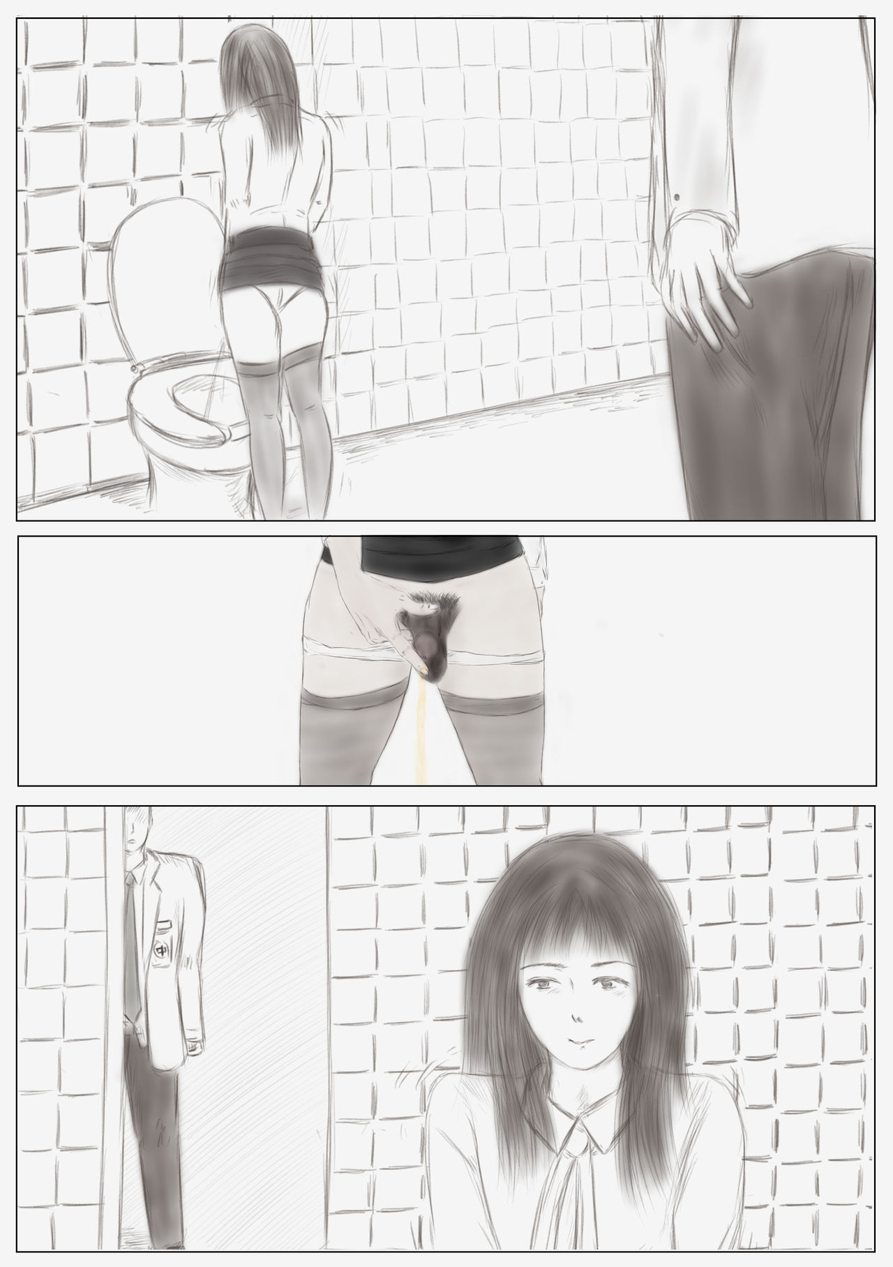 Crossdress teacher in toilet :  toilet rape page 7 full