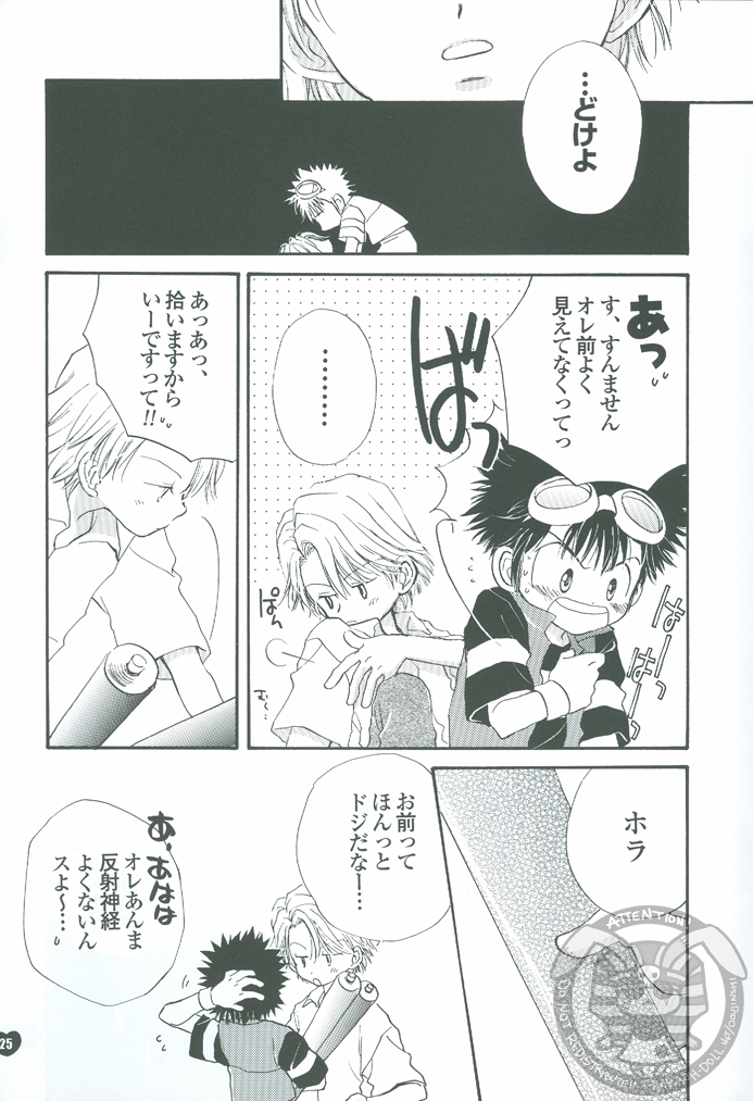 [Atsu Atsu COOK (Katagari Atsuko)] Guru Guru Triangle (Digimon Adventure 02) page 25 full